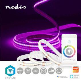 Immagine prodotto Nedis Striscia LED SmartLife Wi-Fi, 2 m - Bianco (Bianco, 200 cm, Interno)