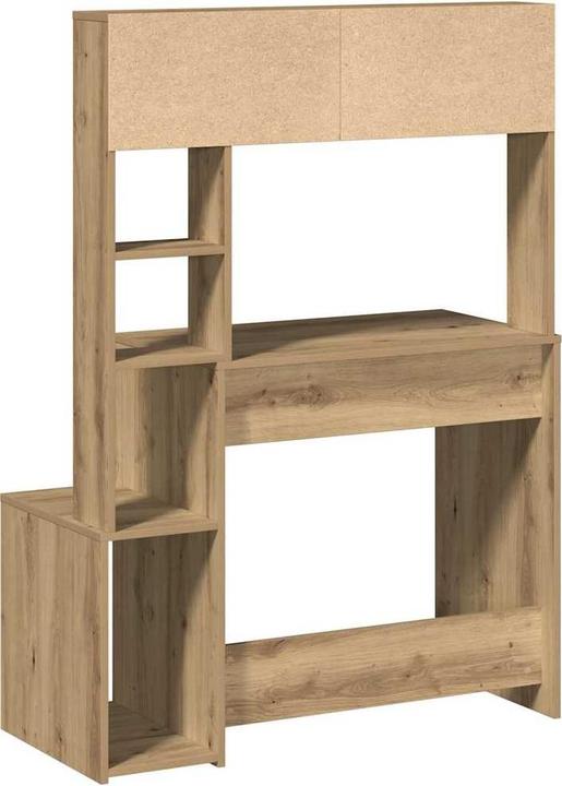 Produktbild VidaXL Schreibtisch mit Regal Artisan-Eiche 100x45x140cm Holzwerkstoff (100 x 45 x 140 cm)