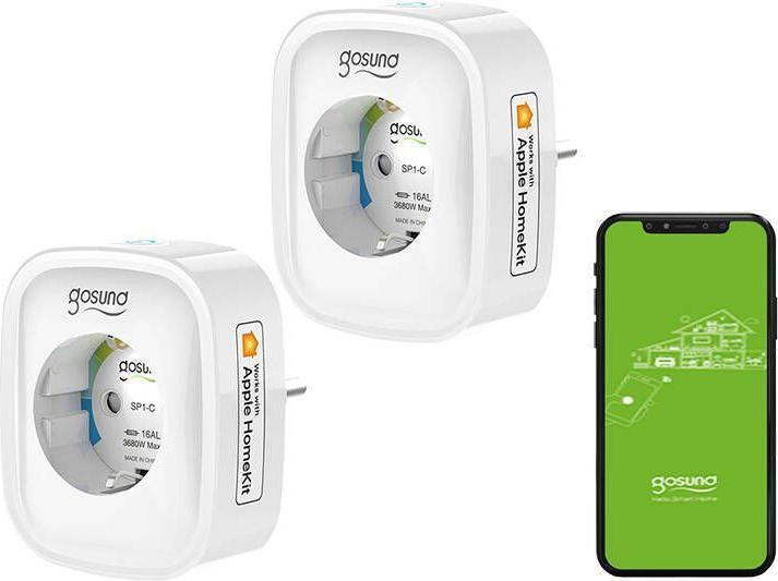 Productafbeelding Gosund Slim stopcontact WiFi SP1-H (2-pack) (HomeKit)