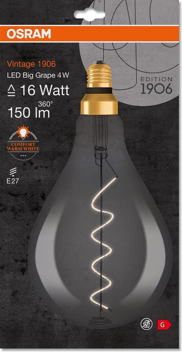 Produktbild Osram Vintage 1906 Led Classic A (E27, 5 W, 110 lm, 1 x, G)