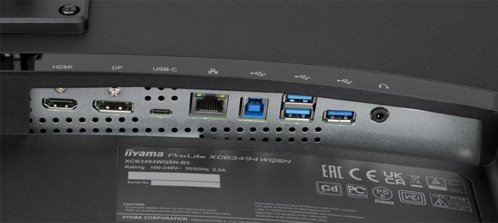 Actual product image iiyama ProLite XCB3494WQSN-B5 (3440 x 1440 pixels, 34")