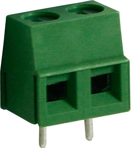 Actual product image RND Electronics Wire-to-board terminal block, through-hole mount, 5mm pitch, horizontal, screw terminal block, 2