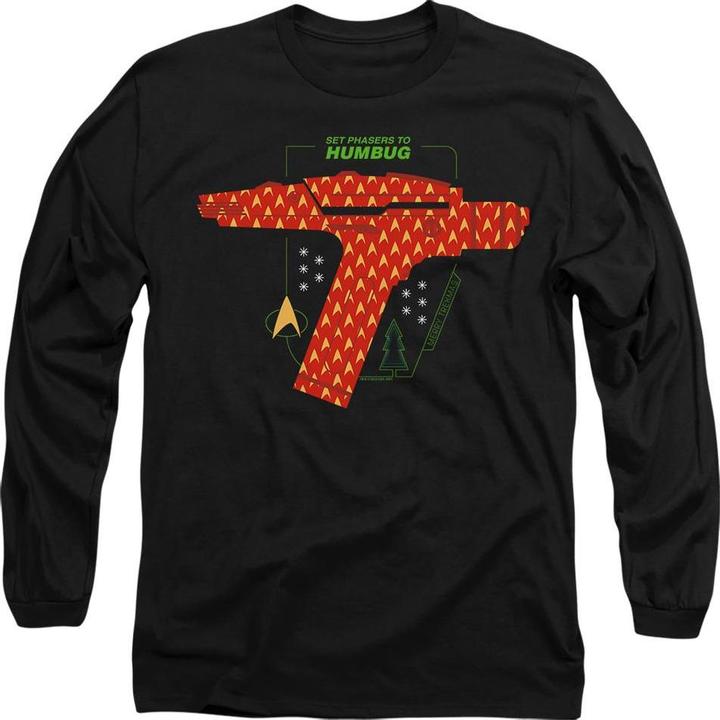Star Trek: The Original Series Phaser Set To Humbug TShirt weihnachtliches Design (XL)