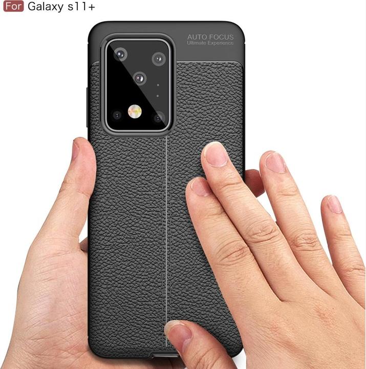 Actual product image Screenguard Samsung Galaxy S20 Ultra Case Leather Design TPU Cover (Samsung Galaxy S20 Ultra)
