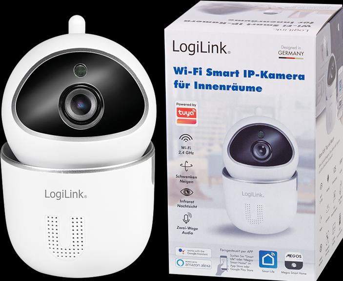 Actual product image LogiLink Smart Home Wi-Fi Camera 360 Degree (1920 x 1080 Pixels)