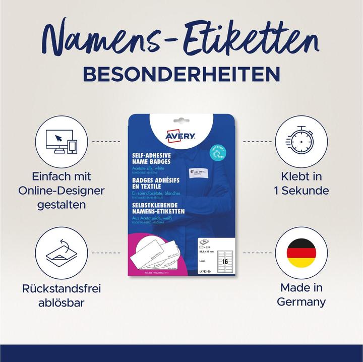 Productafbeelding Avery Naam etiketten