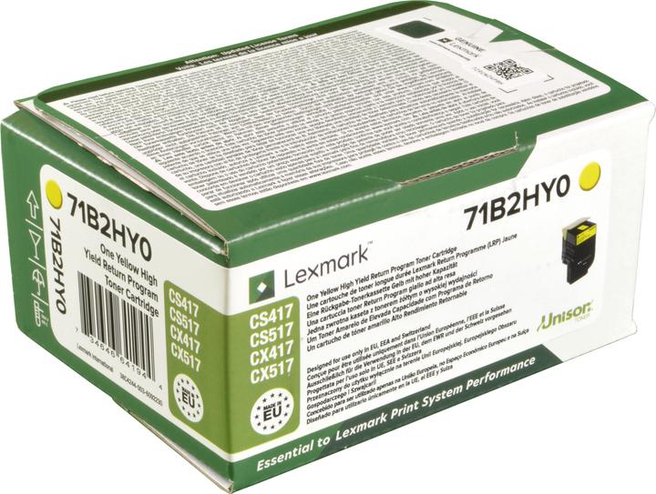 Actual product image Lexmark 71b2hy0 (Y)