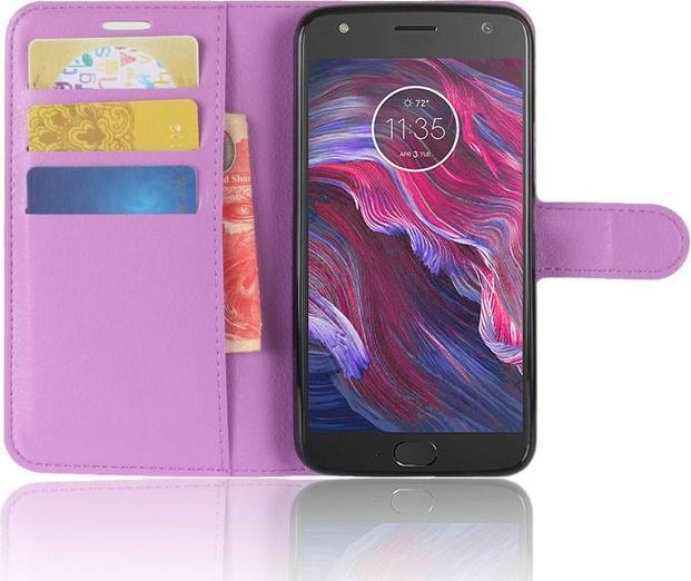 Immagine prodotto MU Classic Copertina classica in pelle con texture litchi (Motorola Moto X4)