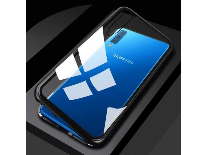 Produktbild G-Case Samsung Galaxy A7 2018 Aluminium Magnetic Glass Case Hülle (Samsung Galaxy A7 (2018))