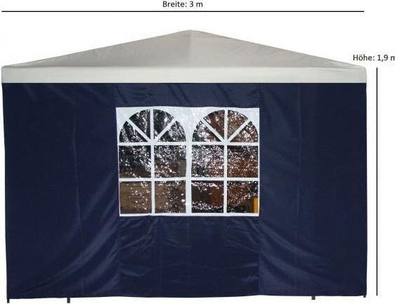 Produktbild Degamo Seitenplane für Pavillon mit Fenster (300 cm, 1 cm)