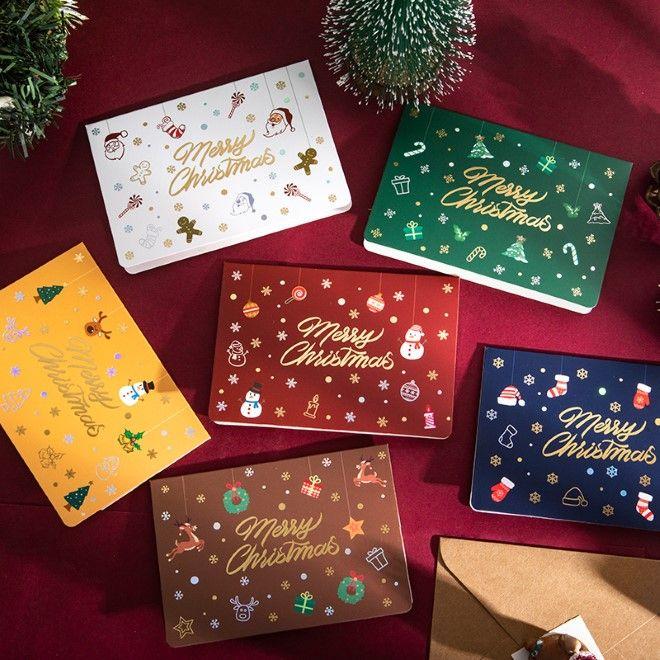 Actual product image MU Classic Christmas card set of 6 Elegant Holiday Classics Series (6 pcs.)