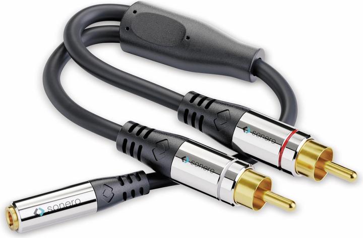 Produktbild Sonero 2 x Cinch – 3.5 mm Klinke (0.15 m, Cinch, 3.5mm Klinke (AUX))