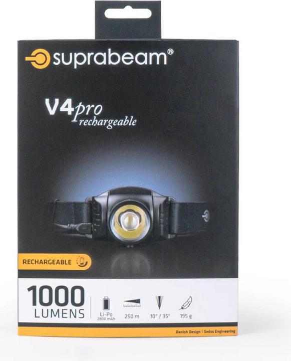 Actual product image Suprabeam V4 pro rechargeable (1000 lm)