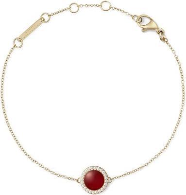 Daniel Wellington Stylish Gold-Plated Bracelet With Agate And Crystals