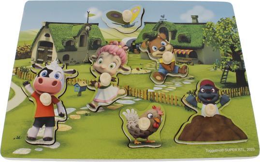 Besttoy Toggolino - Holz Puzzle mit Stempel (6 Teile)