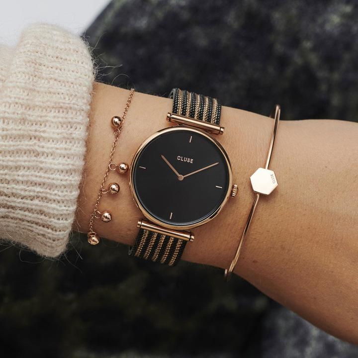 Immagine prodotto Cluse Triomphe Mesh Rosé (Orologio da polso analogico, 33 mm)