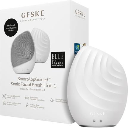 Actual product image Geske Smartappguidedtm Sonic Facial Brush 5 in 1 Vibrating Electric Facial