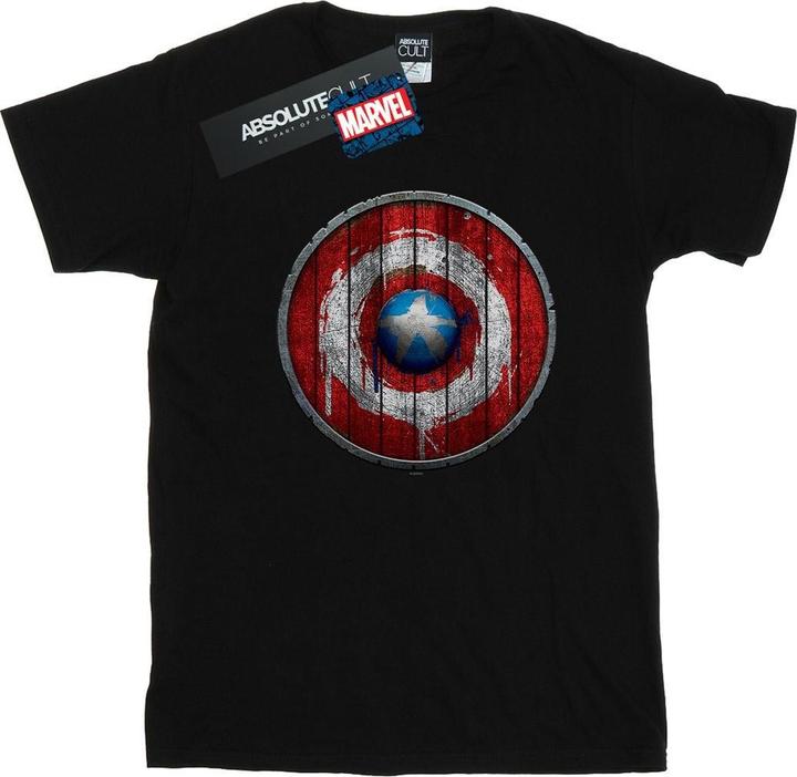 Captain America Wooden Shield TShirt (M)