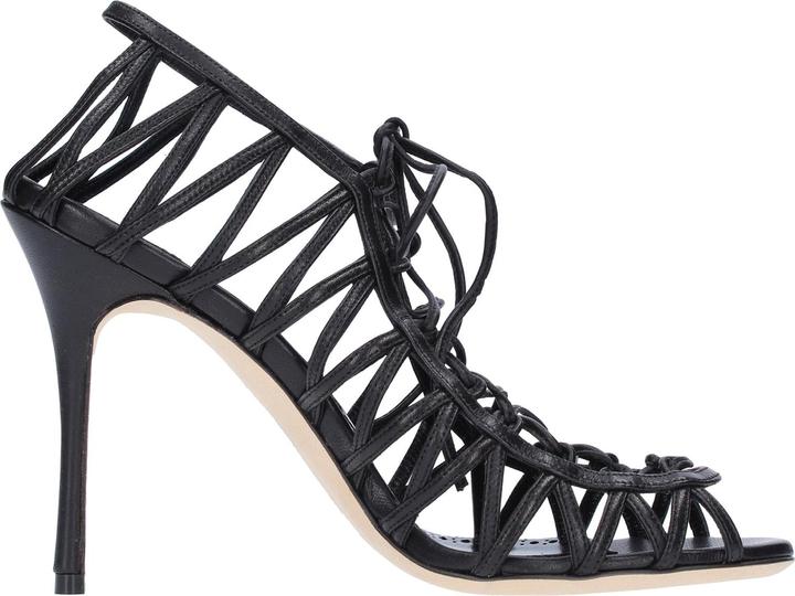 Actual product image Manolo Blahnik Hamza 105 Leather Sandals (36)
