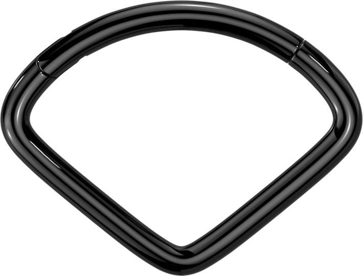 Produktbild Star Piercing Micro Segmentring klappbar schwarz Fächer (ohne Messing, Titan G23)