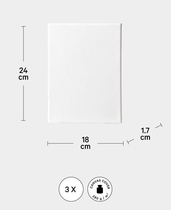 Immagine prodotto I Am Creative Telaio per barella 3-set BASIC (18 x 24 cm)