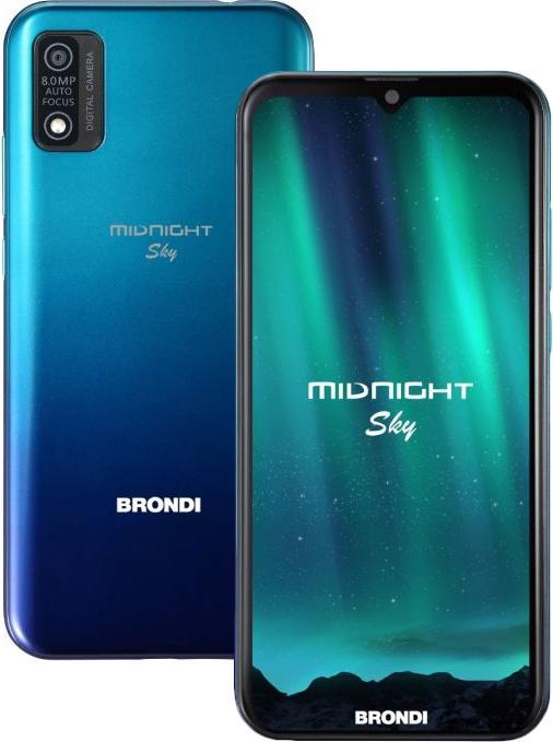 Actual product image Brondi Midnight Sky (16 GB, Midnight Sky, 6", Dual SIM, 8 Mpx, 4G)