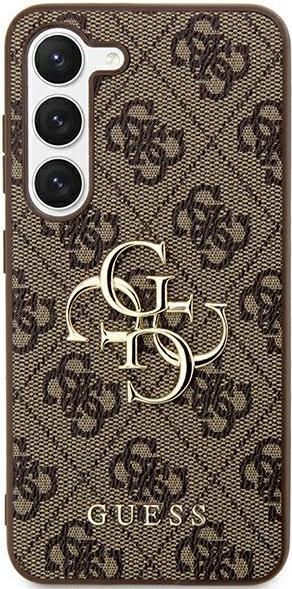 Actual product image Guess PU 4G Metal Logo Case- brown (Samsung Galaxy S24 Ultra)