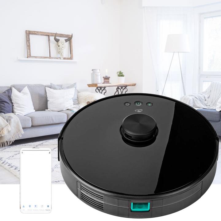 Immagine prodotto Nedis WIFIVCL001CBK- Robotický Vysavač | Laserová navigace | Wi-Fi | Kapacita Sběrné Nádrže: 0,6 l (Robot aspirapolvere)