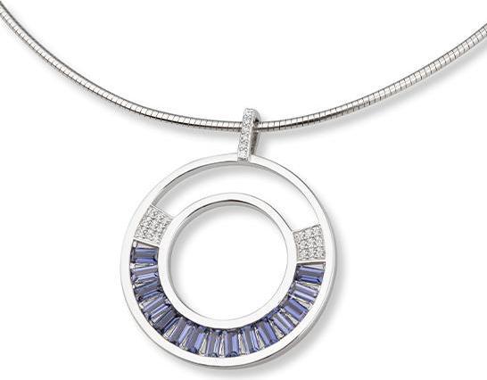 Breuning ANHÄNGER - E.IOLIT HELL/Brill. 0,132 Ct. H/si (585, - Gold)