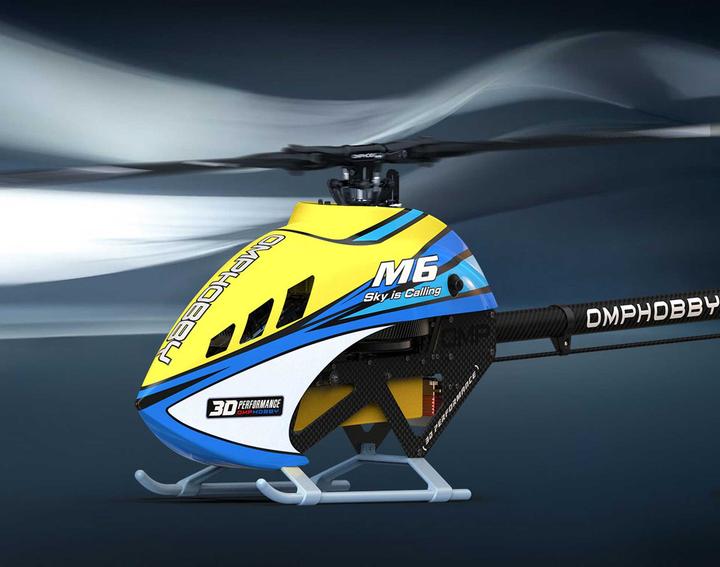 Immagine prodotto OMP Hobby Helikopter M6 Cosmic-Orange Bausatz und Rotorblätter
