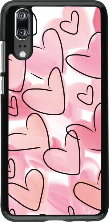Produktbild PhoneLook Hülle Easter 2023 pink hearts (Huawei P20)