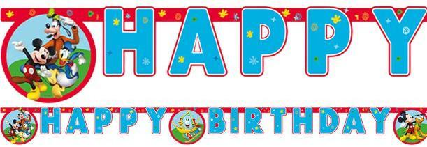 Actual product image Qualatex Guirlande d'anniversaire Mickey Mouse
