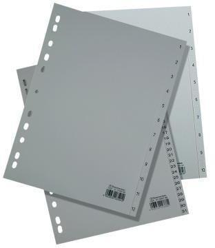 Image du produit Soennecken Registre numérique Utilisation pour le format de papier : DIN A4 Finition des onglets : 1-12