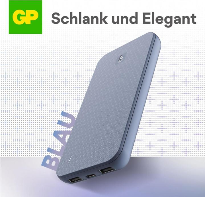 Actual product image GP Batteries GP PowerBank B+ Serie 10000 mAh blau (10000 mAh, 15 W)