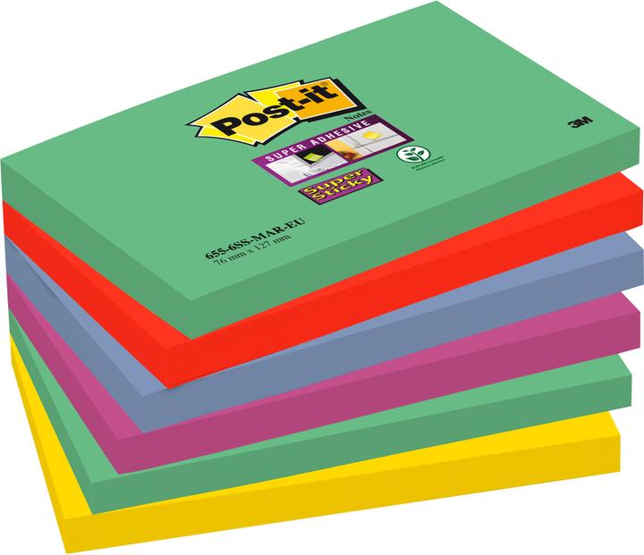 Image du produit Post-it Super Sticky (76 x 127 mm)