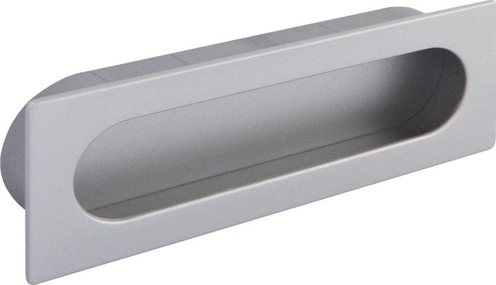 Produktbild Siro Muschelgriff Azan Breite 125 mm, Einlassmass 121 x 39 mm, ZN alufarbig