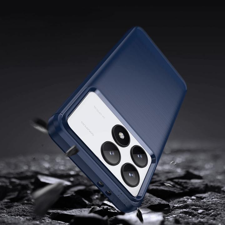 Produktbild Cover-Discount Xiaomi Poco F6 Pro - Metall Carbon Look Hülle (Xiaomi Poco F6 Pro)