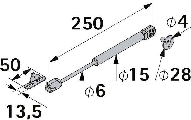 Image du produit Hettich Support à clapet Lift Basic