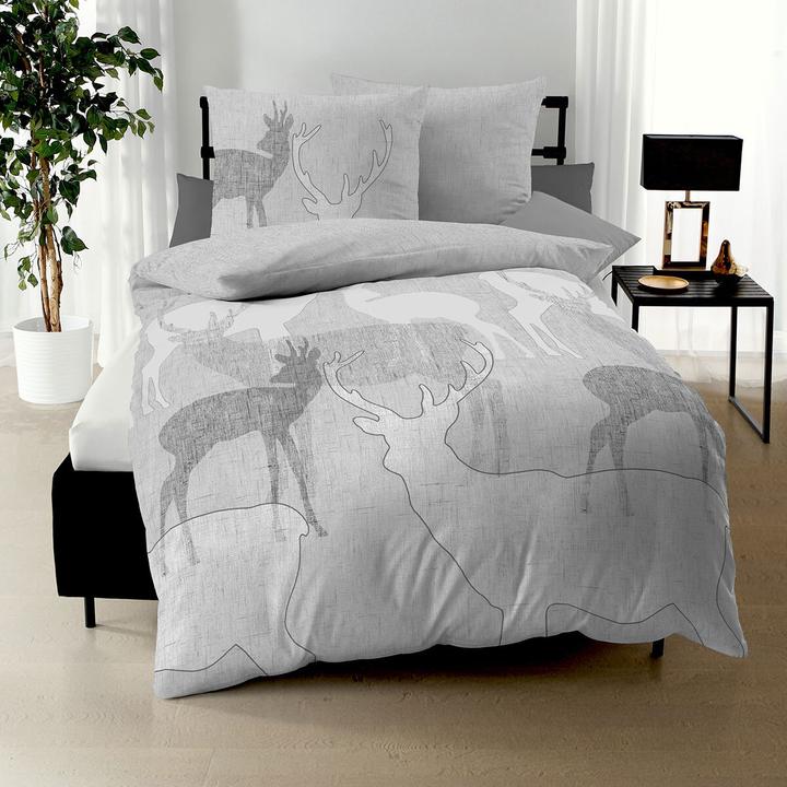 Actual product image Traumschlaf Deer (Bedding set, 155x220 cm + 80x80 cm)