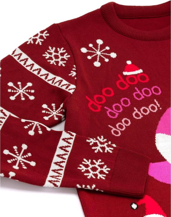Actual product image Pinkfong Womens/Ladies Mummy Shark Christmas Jumper (XL)