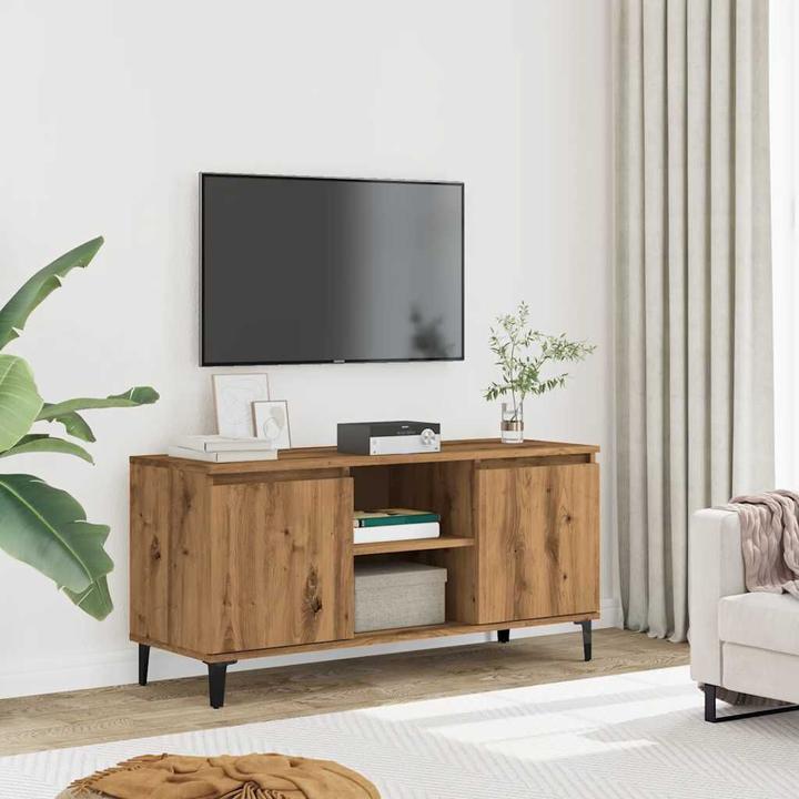 Actual product image VidaXL TV Schrank Lowboard Fernsehschrank Fernsehtisch TV Möbel Artisan-Eiche (102 x 35 x 50 cm)