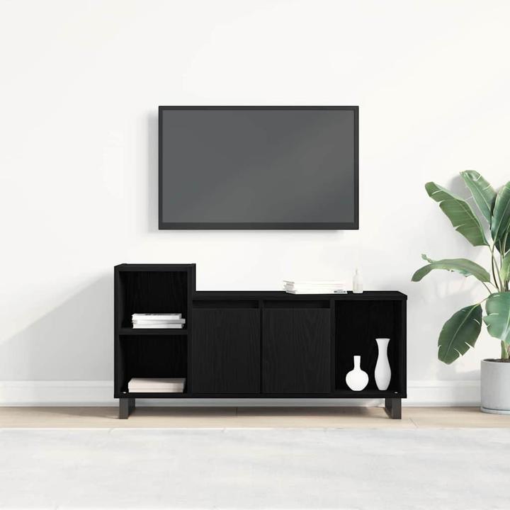 Immagine prodotto VidaXL Panchina TV in rovere nero 100x35x55 cm Materiale (35 x 35 x 55 cm)