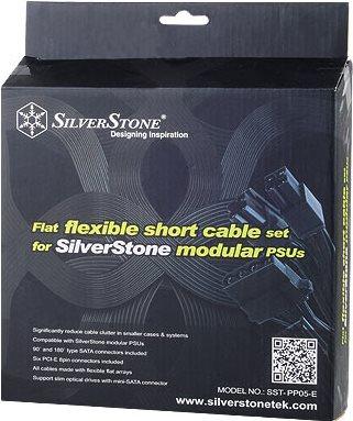 Actual product image Silverstone short power supply cable set for Strider, flatband