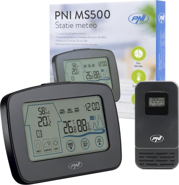 Produktbild PNI Wetterstation MS500 mit drahtlosem externen Sensor