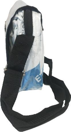 Immagine prodotto Bekos Upcycling - Piccola borsa a tracolla realizzata con sacchi di cemento riciclati White Tiger