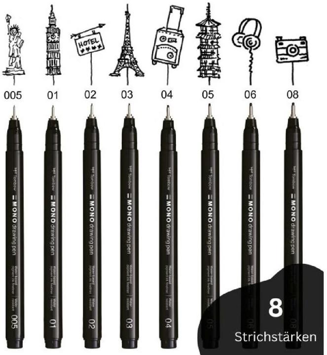 Actual product image Tombow Mono Drawing Pen (Black, 1 x)