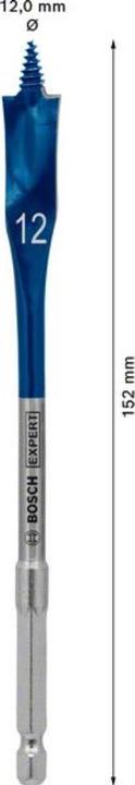 Actual product image Bosch Professional Zubehör Expert SelfCut Speed flat milling drill, 12 x 152 mm (12 millimetres)
