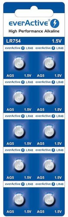 Actual product image Everactive High Performance Alkaline (10 pcs., LR48, LR754, 56 mAh)