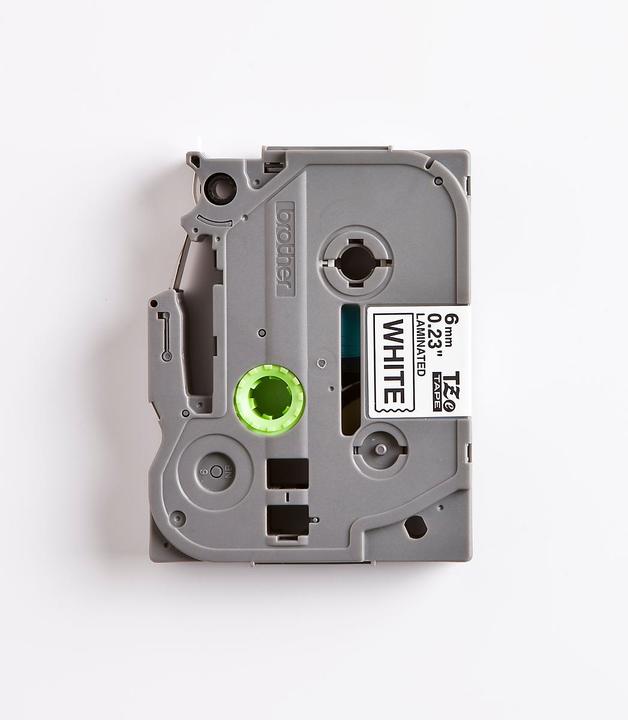 Actual product image Brother TZe-211 (0.60 cm, Black, White)