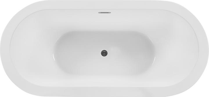 Actual product image Beliani Bathtub free-standing black oval 170 x 80 cm EMPRESA (214 l, 80 cm)